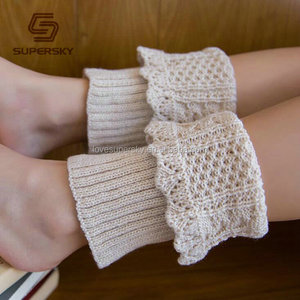 Nuevo diseño <span class=keywords><strong>moda</strong></span> <span class=keywords><strong>mujer</strong></span> punto calentador encaje corto <span class=keywords><strong>de</strong></span> arranque - Product Image 4