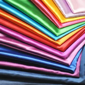 High Quality 150-300CM 100% Polyester Satin Fabric