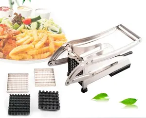 Edelstahl Gemüse Crinkle Obsts ch neider Slicer Chopper Maschine Kartoffel hacker Pommes Frites Cutter