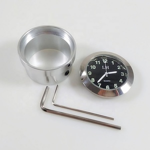 Fashion Quartz <strong>Clock</strong> Aluminum Alloy Handlebar <strong>Motorcycle</strong> Nightlight Simple Handlebar <strong>Clock</strong> - Product Image 3