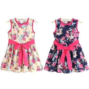 2016 Hot Cheaper Vestiti Delle Ragazze di Fiore <span class=keywords><strong>Con</strong></span> Farfalla Cinghia di Vita Per Le Vacanze - Product Image 1