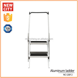Usine prix <span class=keywords><strong>TUV</strong></span> certificat deux résistance <span class=keywords><strong>au</strong></span> glissement étapes échelle en aluminium utilisé pour la bibliothèque - Product Image 3