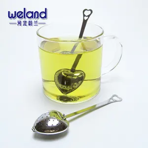 Wedding Favor Elegant White Gift Box Packed Tea Time Heart Tea Infuser