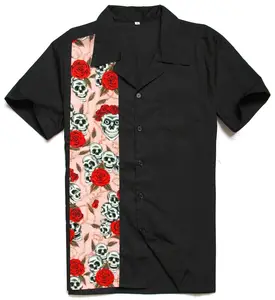 Kleine Mindest bestellungen städtische Designs Kleidung Punk Goth Indie Label maßge schneiderte Männer Panel Shirts