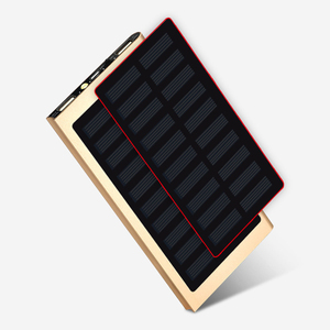 Banque d'alimentation solaire portable ultra-mince 20000 mAh pleine capacité, charge rapide, <span class=keywords><strong>2</strong></span> ports USB, lumière LED, super-puissante pour téléphones mobiles - Product Image 2