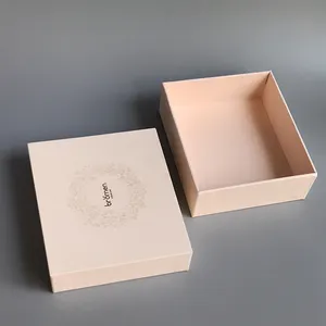 Caja de regalo de joyería de papel de cartón rígido con hermoso diseño de logotipo personalizado