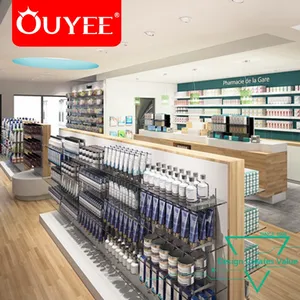 Conception d'intérieur de <span class=keywords><strong>pharmacie</strong></span> créative en 3D avec éclairage, étagères de magasin médical, armoire à médicaments de <span class=keywords><strong>pharmacie</strong></span>, produits de <span class=keywords><strong>pharmacie</strong></span> - Product Image 1