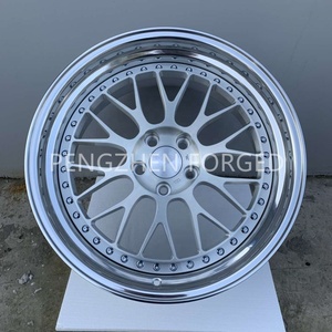Jantes forgées Pengzhen <span class=keywords><strong>Sick</strong></span> Custom Deep Dish en alliage 6061-T6, finition argent brossé, entraxe 5x130, avec rebord échelonné, pour Porsche 911 - Product Image 4