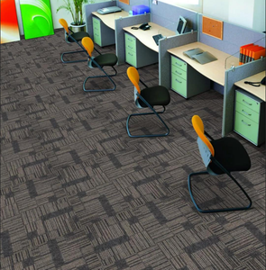 Tapete luxuoso do hotel PP nylon jacquard escritório comercial carpete telhas PVC piso quadrado tapete qingdao 50x50