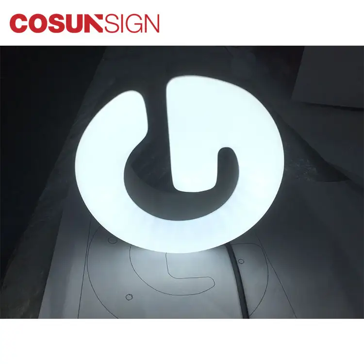 Lettera di alfabeto di illuminazione al Neon acrilica del canale della fabbrica del segno principale