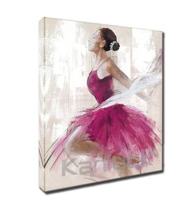 Arte de pared de pintura de lienzo de bailarina de Ballet - Product Image 2