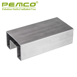 Tubo in <span class=keywords><strong>Acciaio</strong></span> <span class=keywords><strong>Inox</strong></span> Decorativo su Misura, Profilo a U con Scanalatura per Ringhiere - Product Image 3