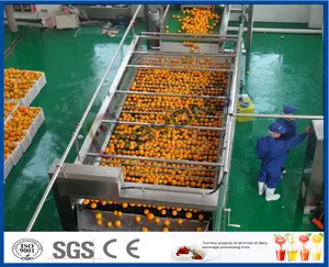 planta de procesamiento de jugo de naranja