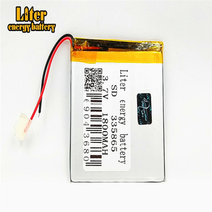 Approved 335865 lithium ion polymer element 3,7 V 1800 mAh LiPo battery for GPS tracker - Product Image 2