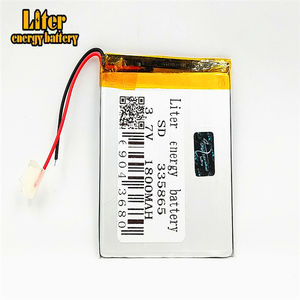 Approved 335865 lithium ion polymer element <strong>3</strong>,7 V 1800 mAh LiPo battery for GPS tracker - Product Image 2