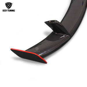 Alerón trasero de fibra de carbono para coche, accesorio para <span class=keywords><strong>Mercedes</strong></span> <span class=keywords><strong>CLA</strong></span> clase W117 C117 CLA45 GT, con línea roja <span class=keywords><strong>CLA</strong></span> <span class=keywords><strong>200</strong></span> 250 260 CLA45 2013 - UP - Product Image 4