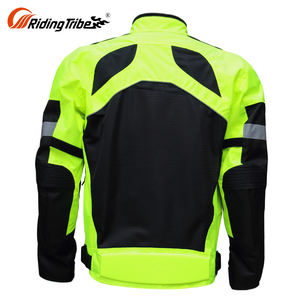 Balap Pertama Pria Kulit Bordir Logo Merek Sepeda Motor Airbag Jaket - Product Image 3