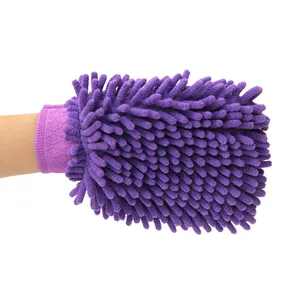 Top Selling Goede Kwaliteit Gepersonaliseerde Multifunctionele Microfiber Chenille Mitt Cleaning Glove