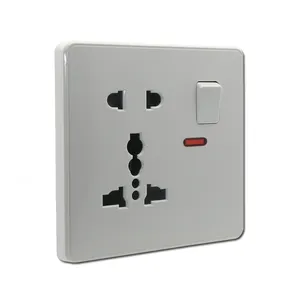 5 pin multi-function socket with switch and neon wall switch socket