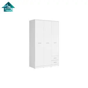 Armoire blanche de placard de chambre à coucher, armoire, placard au design simple