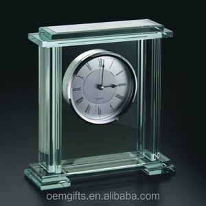 Glass and Metal Gift <strong>Mantel</strong> Alarm <strong>Clock</strong> Gift <strong>Clock</strong> - Product Image 2