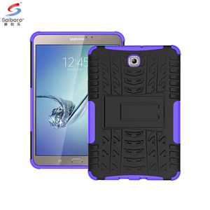 Saiboro PC + TPU Lai Chống Sốc Tablet Đứng Trường Hợp Bìa Đối Với Samsung <span class=keywords><strong>Galaxy</strong></span> <span class=keywords><strong>Tab</strong></span> <span class=keywords><strong>S2</strong></span> 8.0 T710 - Product Image 2