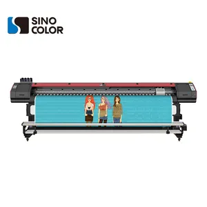 Sinocolor 3.2m 1.8m Canvas Tarpaulin Banner Vinyl Wall Paper DX5 DX8 F1080 uv led roll ro roll printer UV-1260C