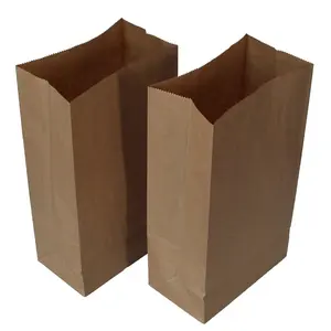 Food Packaging Khaki Paper Bags