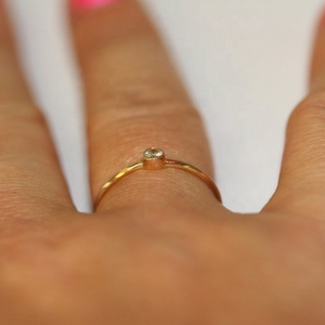 <span class=keywords><strong>Anello</strong></span> da Donna Gemnel Placcato Oro Vermeil con Diamante <span class=keywords><strong>Solitario</strong></span> da <span class=keywords><strong>1</strong></span> <span class=keywords><strong>Carato</strong></span> Incastonato a Castone - Product Image 2