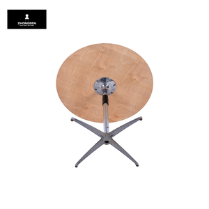 Vòng Gỗ <span class=keywords><strong>Pub</strong></span> Cocktail Bảng Thanh với Kim Loại Nhôm Cạnh - Product Image 3