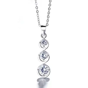 Best selling 925 silver jewelry pendant with crystal