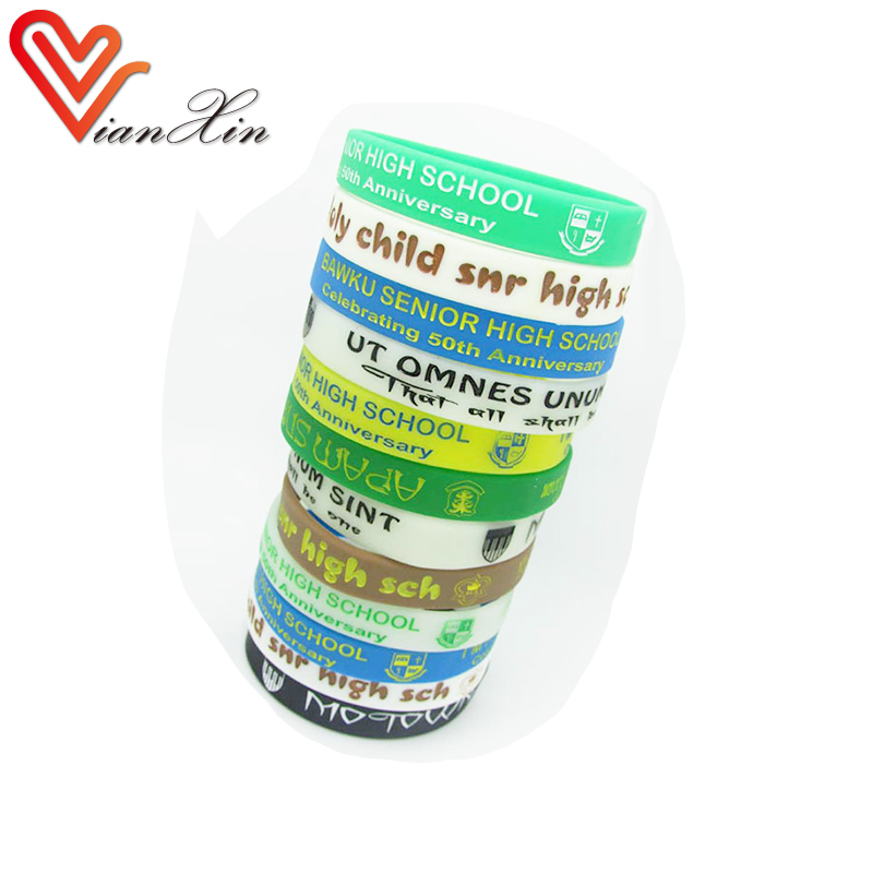 Рекламные резина/силиконовые браслеты на заказ с сообщение для сувенир