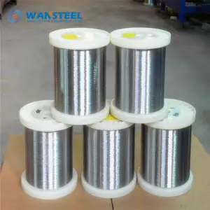 Stainless wan steel semi-soft wire aisi 304l 316 321 type 0.8 mm for industry make and scourer