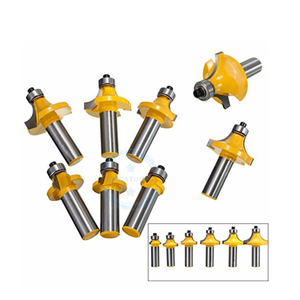 L-N118 6PC 1/2 Polegada Redonda Sobre <span class=keywords><strong>Router</strong></span> Bit Set - 1/8 ",1/4'',<span class=keywords><strong>5</strong></span>/16 ",3/8'',3/16 ',' 1/2 ''Raio Limpeza Canto Redondo <span class=keywords><strong>Bits</strong></span> Set - Product Image 5