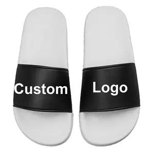 black blank slippers,custom made slippers brand name blank slide sandal,custom summer beach pvc sliders slippers