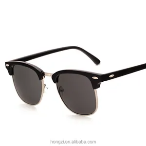 แฟชั่นคลาสสิกแว่นตากันแดดผู้ชายผู้หญิงแบรนด์ Designer ครึ่งกระจกโลหะแว่นตา Sun Gafas Oculos De SOL UV400