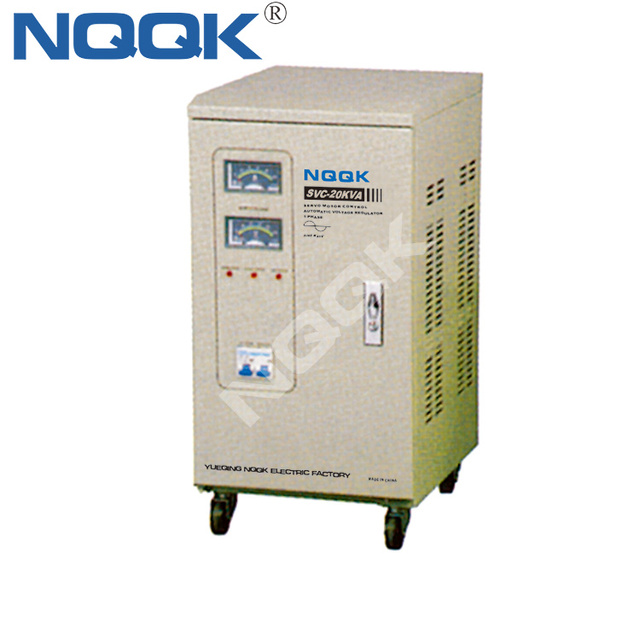 SVC 30KVA 30kw Servo Motor Type Single Phase Ac Automatic Voltage Stabilizer Regulator