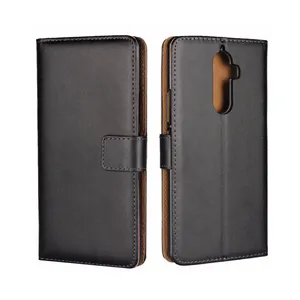 Funda de teléfono de cubierta trasera dura de PC de cuero genuino auténtico para Lenovo K8 ,K8 Note, Phap2 Pro, P2,K6, B, K5 K5plus