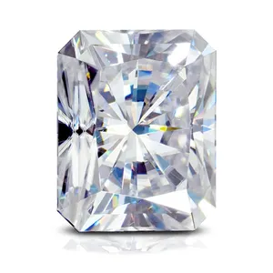 चीन निर्माण फैंसी दीप्तिमान कट VVS2 स्पष्टता ढीला moissanite पत्थर कीमत प्रति कैरेट