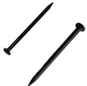 Black ring shank roofing nail   black thread shank iron nail