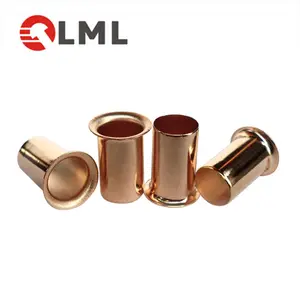 Custom Made Brass Rivets And Eyelets For Shoes, Cheap Copper Tubular Eyelet Rivets Manufacturer