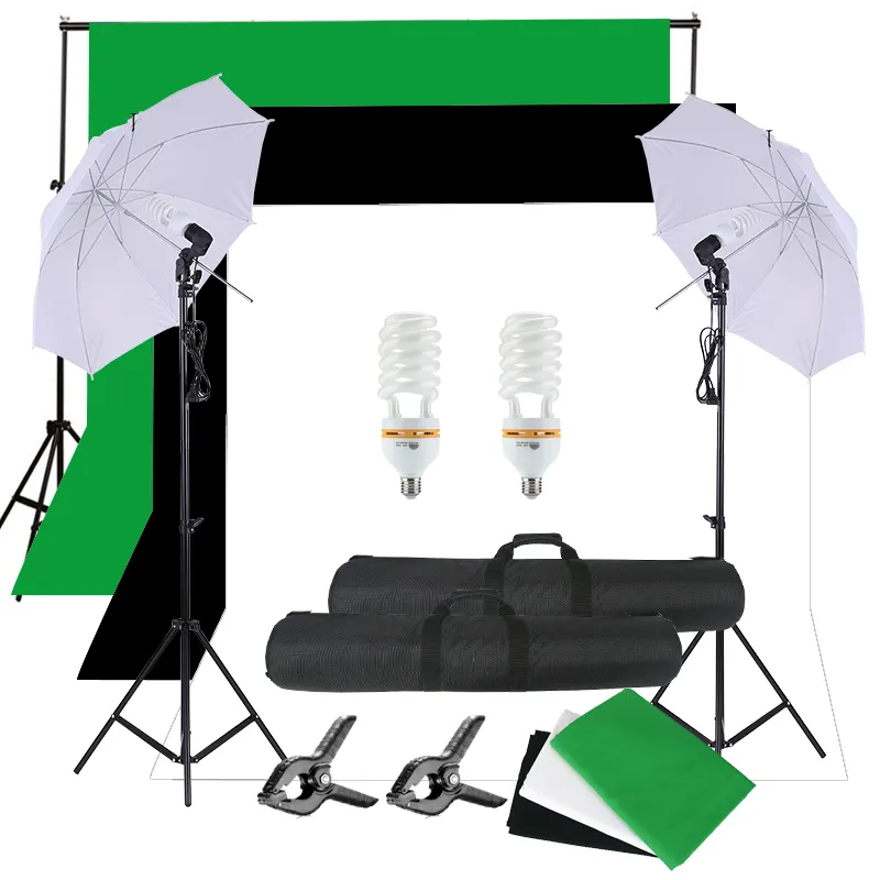 フォトスタジオ背景傘照明ライトキットセット背景サポートスタンド写真背景スタンドキット