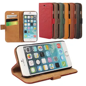 Funda de cuero tipo billetera con tapa para iPhone, protector de teléfono con tarjetero para iPhone X 11 12 pro max 7 8 Plus XS Max