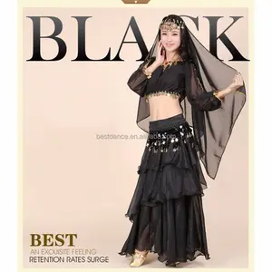 Bestdance del vientre profesional traje de la danza erótica egipcio bellydance traje para adultos