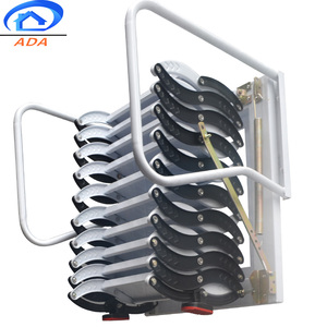 Hot Sale Indoor No Used New Metal Electric <strong>Wall</strong> Mounted Retractable <strong>Ladder</strong> Attic <strong>Ladders</strong> - Product Image 2