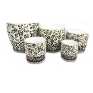 Hecho <span class=keywords><strong>a</strong></span> mano hogar Decoración jardín vertical <span class=keywords><strong>macetas</strong></span> de cerámica al aire libre <span class=keywords><strong>macetas</strong></span> con platillo - Product Image 3