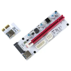 X1 에 x16 pci e pcie express usb 라이저 card 어댑터 와 molex