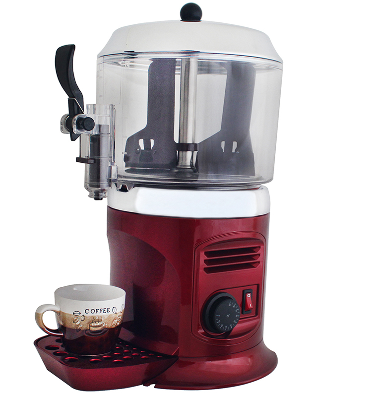 110/220 В Красный 5 л дозатор горячего шоколада машина дозатор шоколадного молока сока машина для нагрева смешивания CE ROHS ERP BPA