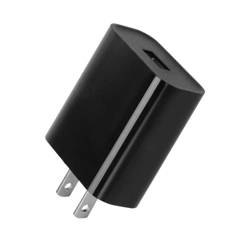 Shenzhen Supplier 5V 2A Power Adapter Single USB Travel Black Wall US Type Charger for Mobile Phone