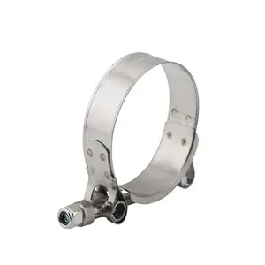 1.75 ''-3.75'' 45-105mm Adjustable Stainless Steel T-Bolt Hose Clamp für Car